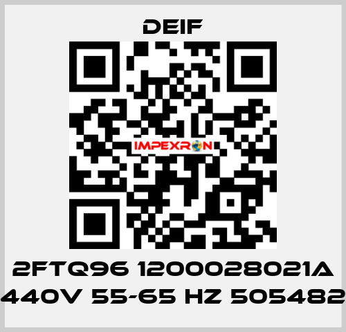 2FTQ96 1200028021A 440V 55-65 HZ 505482 Deif