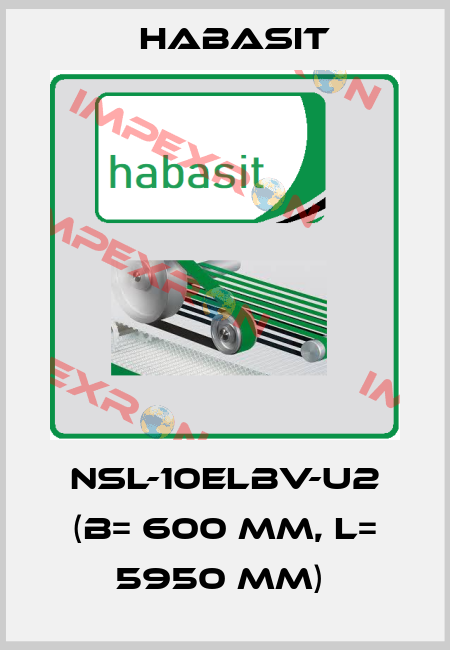 NSL-10ELBV-U2 (B= 600 mm, L= 5950 mm)  Habasit