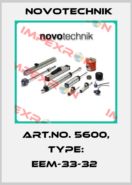 Art.No. 5600, Type: EEM-33-32  Novotechnik