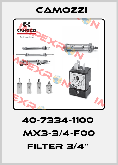 40-7334-1100  MX3-3/4-F00 FILTER 3/4"  Camozzi