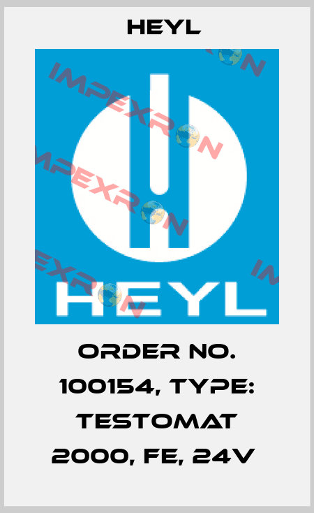 Order No. 100154, Type: Testomat 2000, Fe, 24V  Heyl