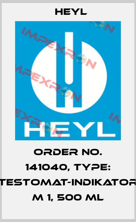 Order No. 141040, Type: Testomat-Indikator M 1, 500 ml Heyl