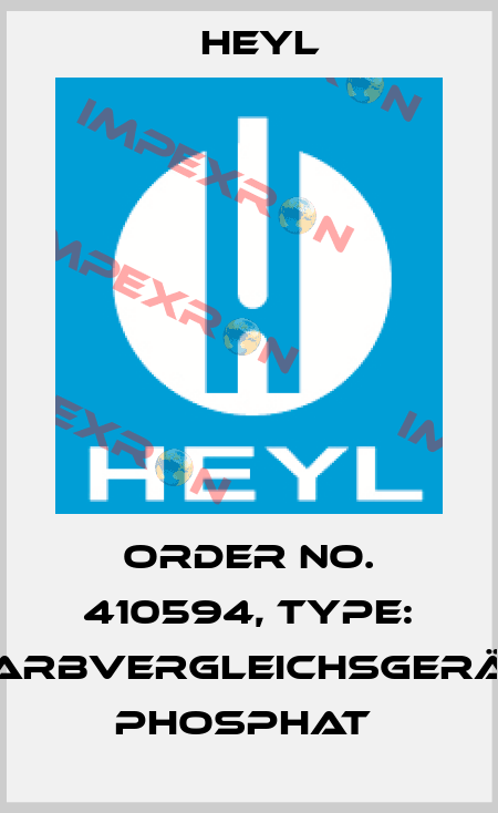 Order No. 410594, Type: Farbvergleichsgerät Phosphat  Heyl