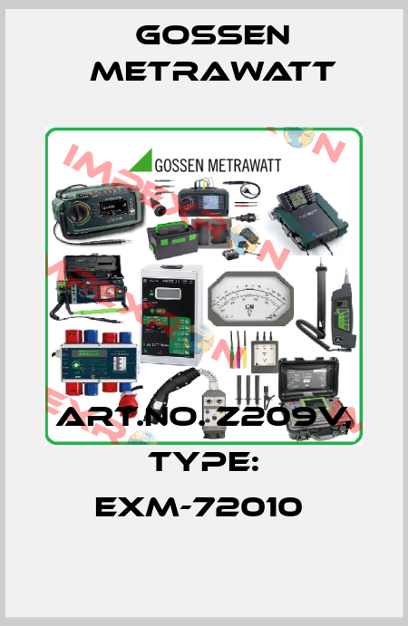 Art.No. Z209V, Type: EXM-72010  Gossen Metrawatt