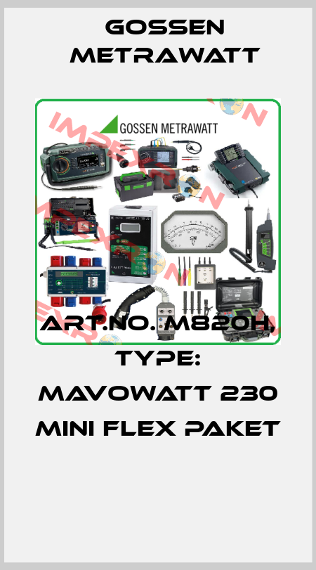 Art.No. M820H, Type: MAVOWATT 230 Mini Flex Paket  Gossen Metrawatt