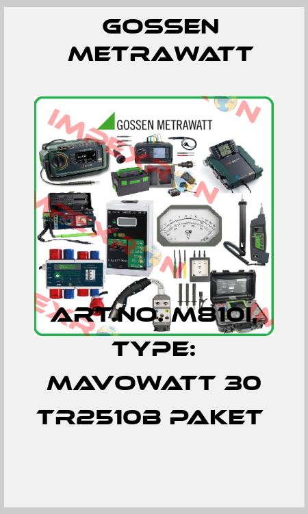 Art.No. M810I, Type: MAVOWATT 30 TR2510B Paket  Gossen Metrawatt