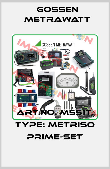 Art.No. M551T, Type: METRISO PRIME-Set Gossen Metrawatt