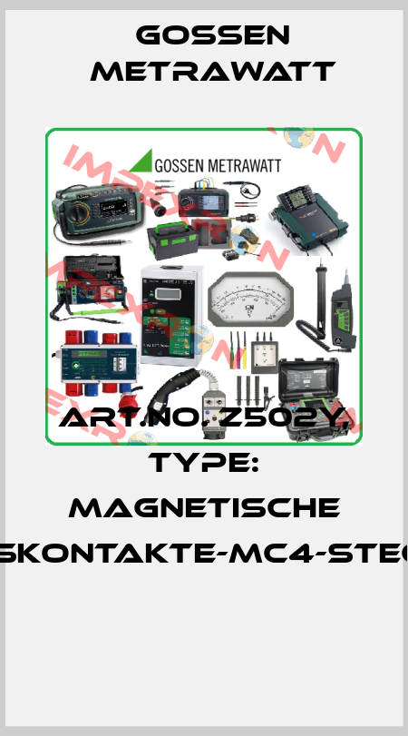 Art.No. Z502Y, Type: Magnetische Messkontakte-MC4-Stecker  Gossen Metrawatt
