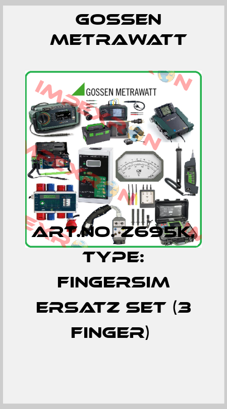 Art.No. Z695K, Type: FingerSim Ersatz Set (3 Finger)  Gossen Metrawatt