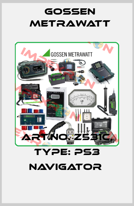 Art.No. Z531C, Type: PS3 Navigator  Gossen Metrawatt