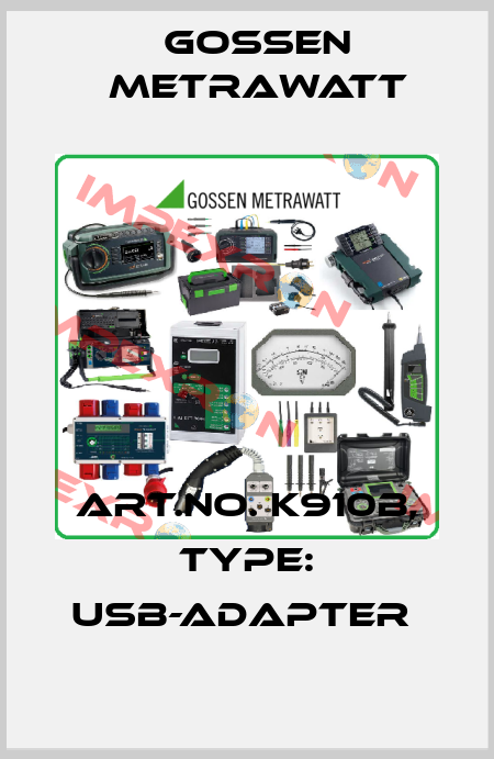 Art.No. K910B, Type: USB-Adapter  Gossen Metrawatt