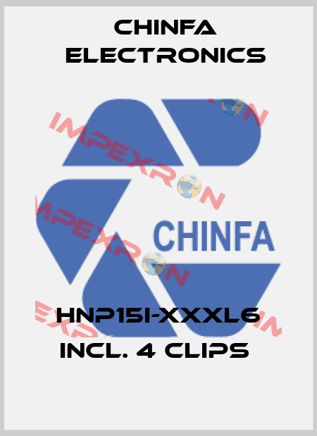 HNP15I-XXXL6 incl. 4 clips  Chinfa Electronics