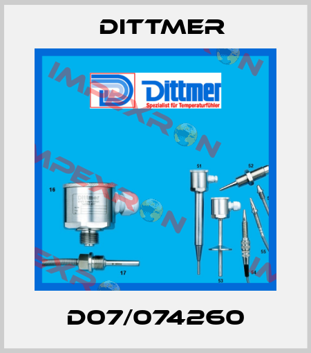 D07/074260 Dittmer