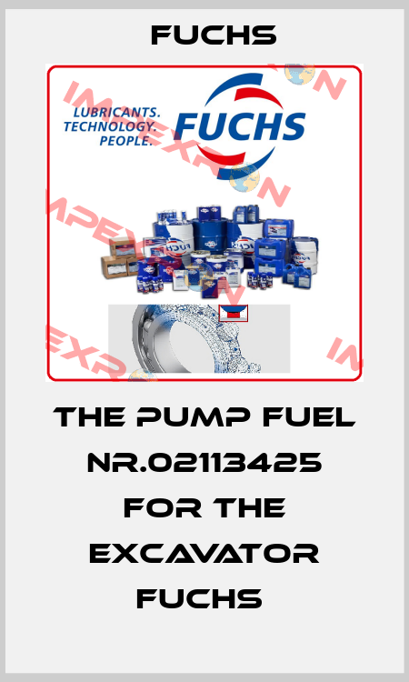 The pump fuel Nr.02113425 for the excavator Fuchs  Fuchs