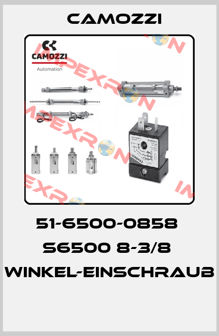 51-6500-0858  S6500 8-3/8  WINKEL-EINSCHRAUB  Camozzi