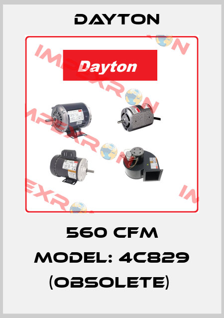 560 CFM MODEL: 4C829 (OBSOLETE)  DAYTON