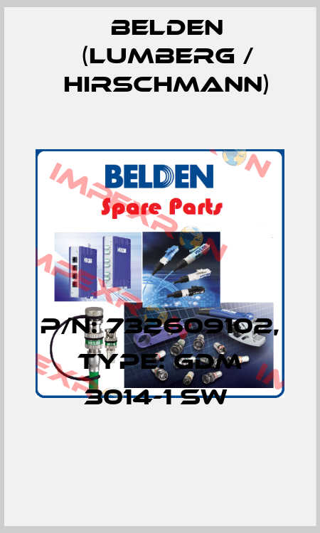 P/N: 732609102, Type: GDM 3014-1 sw  Belden (Lumberg / Hirschmann)