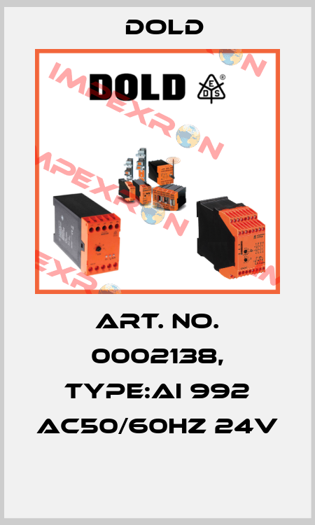 Art. No. 0002138, Type:AI 992 AC50/60HZ 24V  Dold