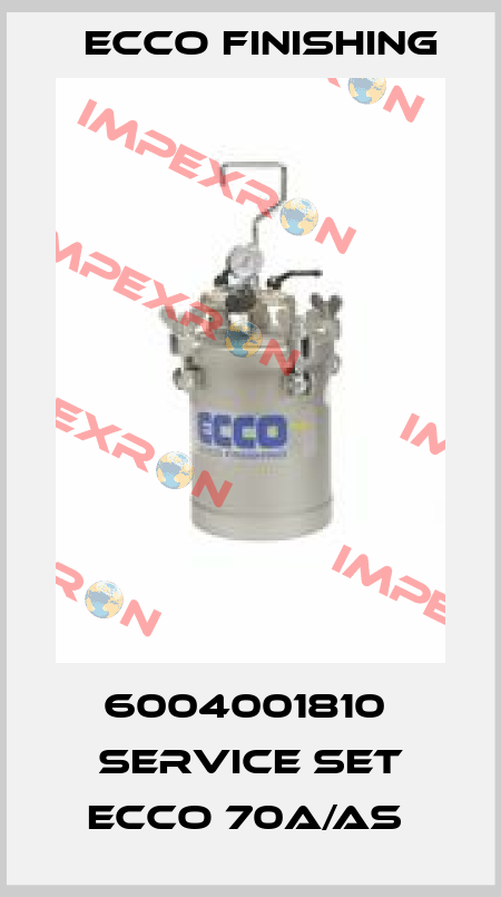 6004001810  SERVICE SET ECCO 70A/AS  Ecco Finishing