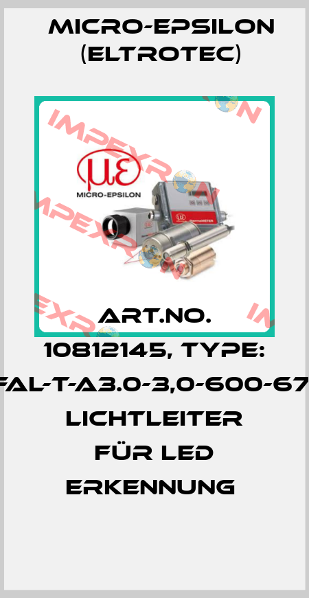 Art.No. 10812145, Type: FAL-T-A3.0-3,0-600-67° Lichtleiter für LED Erkennung  Micro-Epsilon (Eltrotec)