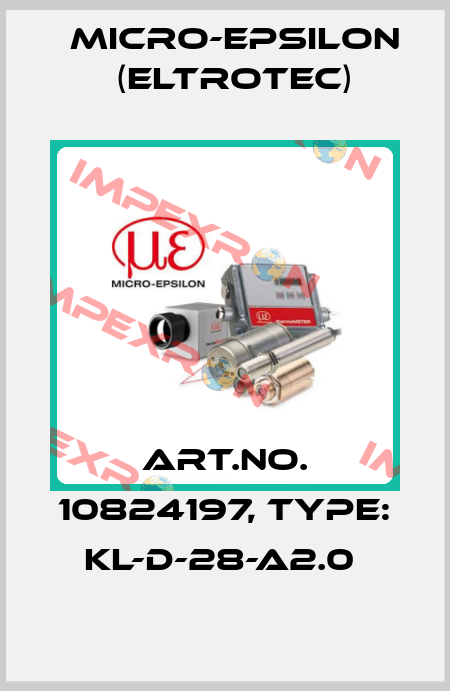 Art.No. 10824197, Type: KL-D-28-A2.0  Micro-Epsilon (Eltrotec)