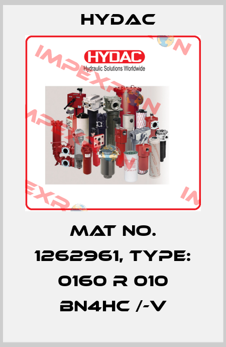 Mat No. 1262961, Type: 0160 R 010 BN4HC /-V Hydac