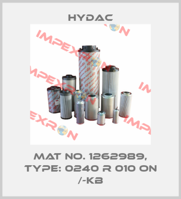 Mat No. 1262989, Type: 0240 R 010 ON /-KB Hydac