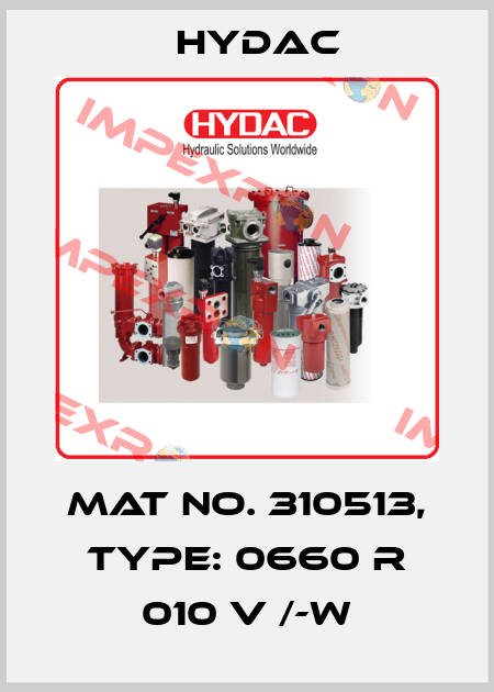 Mat No. 310513, Type: 0660 R 010 V /-W Hydac