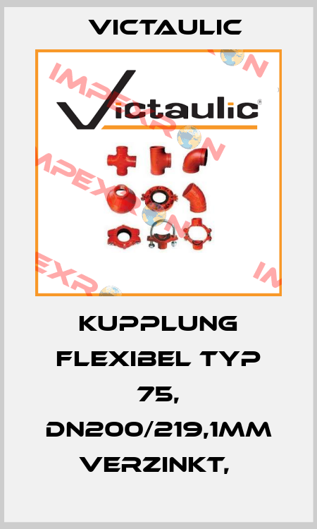 Kupplung flexibel Typ 75, DN200/219,1mm verzinkt,  Victaulic