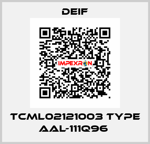 TCML02121003 TYPE AAL-111Q96  Deif