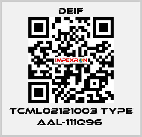 TCML02121003 TYPE AAL-111Q96  Deif