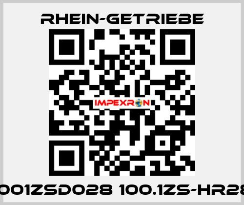 1001ZSD028 100.1ZS-HR28 Rhein-Getriebe
