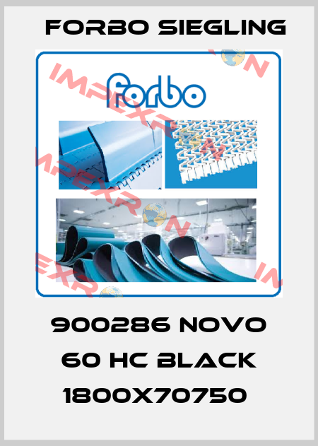 900286 NOVO 60 HC BLACK 1800X70750  Forbo Siegling