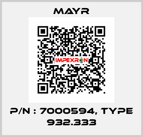 P/N : 7000594, Type 932.333 Mayr
