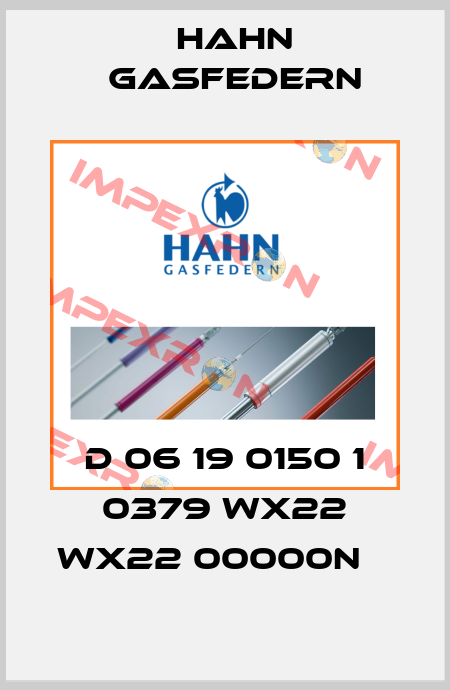 D 06 19 0150 1 0379 WX22 WX22 00000N    Hahn Gasfedern