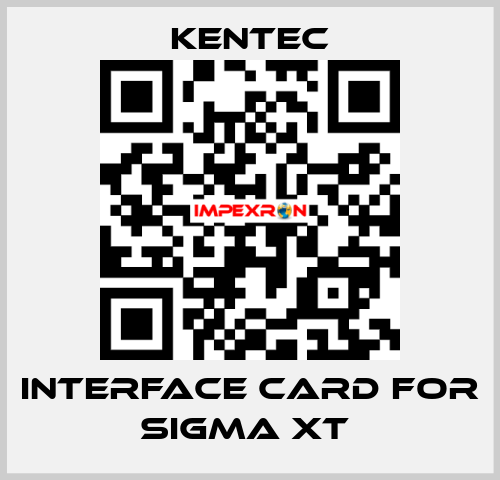 Interface Card For Sigma XT  Kentec
