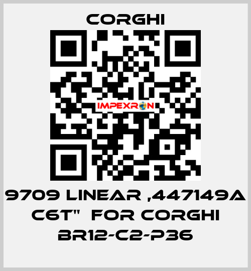 9709 LINEAR ,447149A C6T”  FOR CORGHI BR12-C2-P36  Corghi