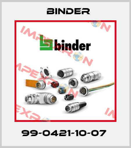 99-0421-10-07  Binder