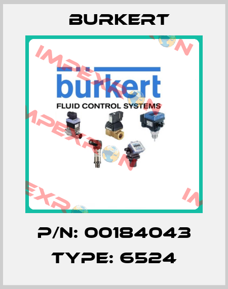 P/N: 00184043 Type: 6524 Burkert