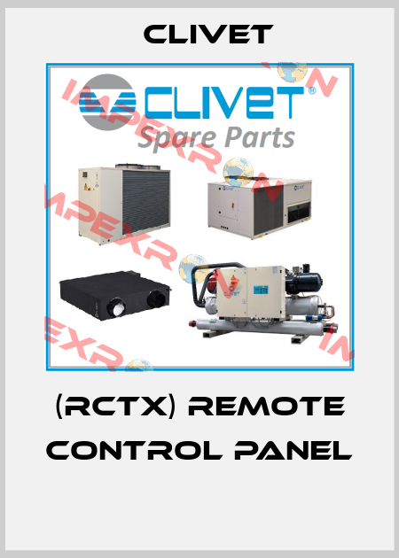 (RCTX) Remote control panel   Clivet
