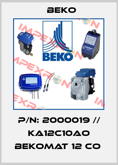 P/N: 2000019 // KA12C10AO BEKOMAT 12 CO  Beko