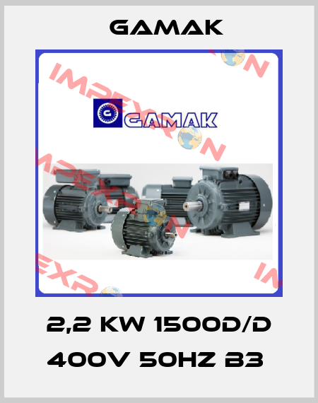 2,2 KW 1500D/D 400V 50HZ B3  Gamak