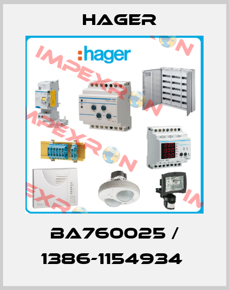 BA760025 / 1386-1154934  Hager