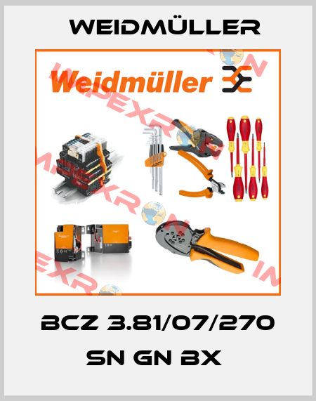 BCZ 3.81/07/270 SN GN BX  Weidmüller