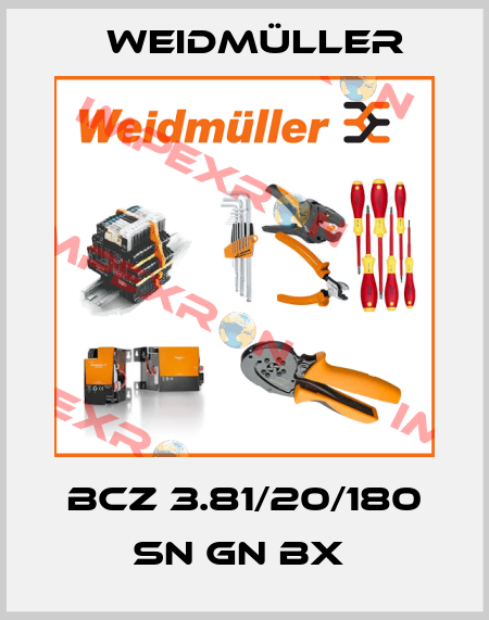 BCZ 3.81/20/180 SN GN BX  Weidmüller