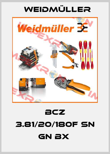 BCZ 3.81/20/180F SN GN BX  Weidmüller