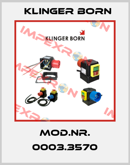Mod.Nr. 0003.3570 Klinger Born