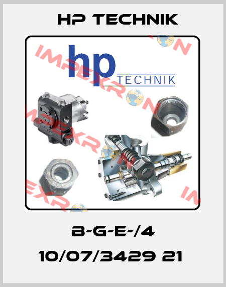 B-G-E-/4 10/07/3429 21  HP Technik