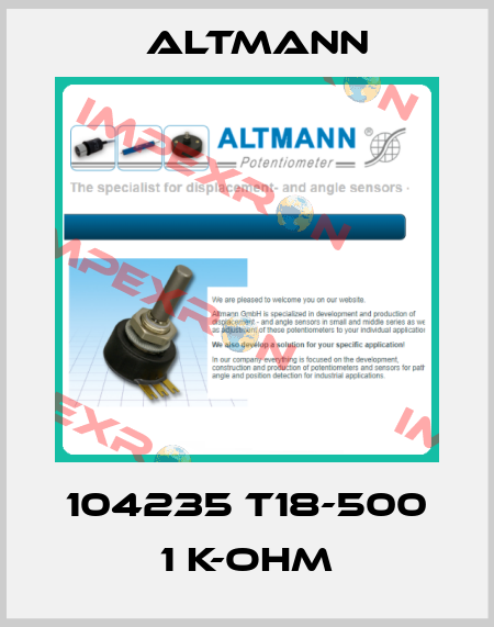 104235 T18-500 1 K-OHM ALTMANN