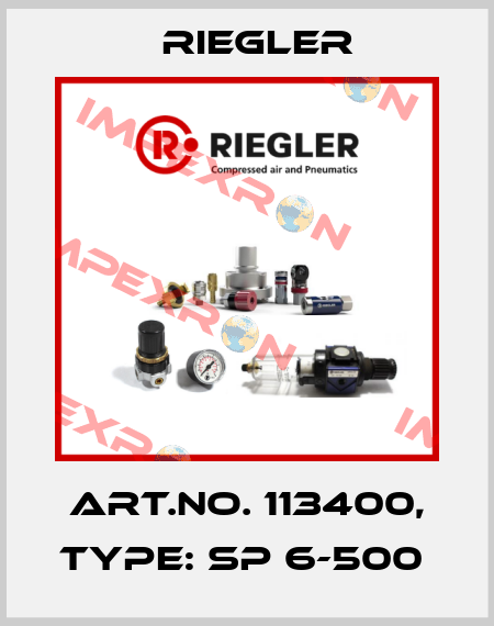 Art.No. 113400, Type: SP 6-500  Riegler
